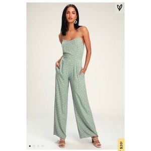 Lulus light green jumpsuit